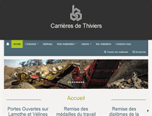 Tablet Screenshot of carrieres-thiviers.fr